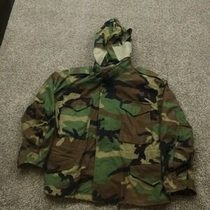 army Field XXS Jacket M65 Woodland‎ Camouflage Military Coat Removable Hood